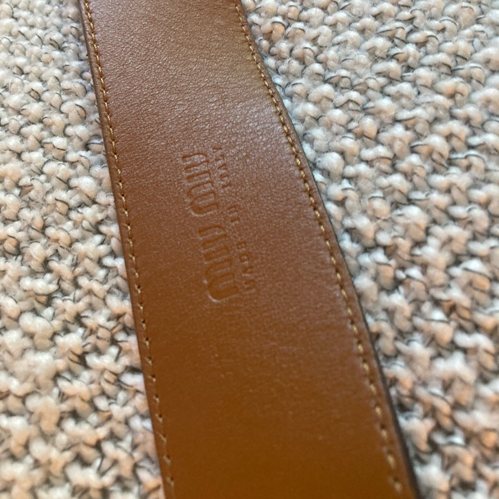 Black vintage Miu Miu belt